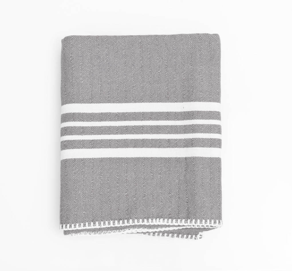 Premium Farmhouse Grey Turkish Towel - Buldano UK